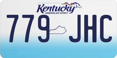 KY license plate 779JHC