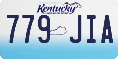 KY license plate 779JIA