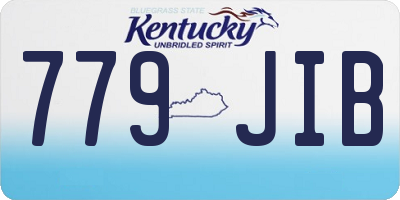 KY license plate 779JIB