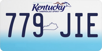 KY license plate 779JIE