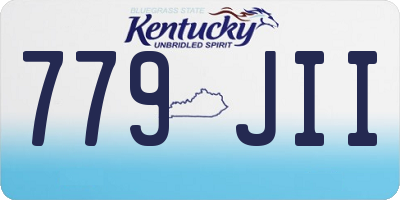 KY license plate 779JII