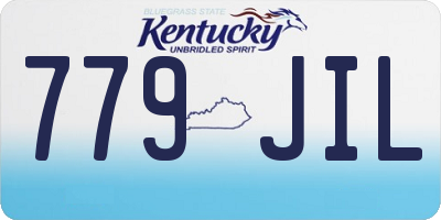 KY license plate 779JIL
