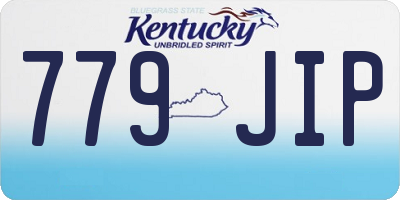 KY license plate 779JIP