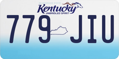 KY license plate 779JIU