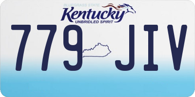 KY license plate 779JIV