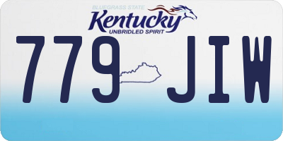 KY license plate 779JIW
