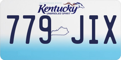 KY license plate 779JIX