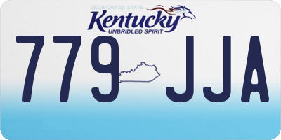 KY license plate 779JJA