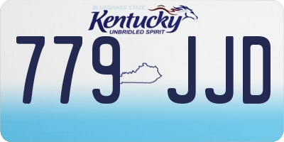 KY license plate 779JJD