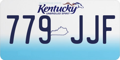 KY license plate 779JJF