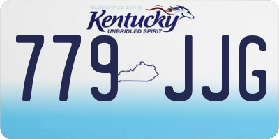 KY license plate 779JJG