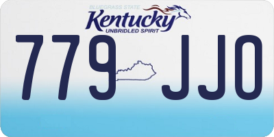 KY license plate 779JJO