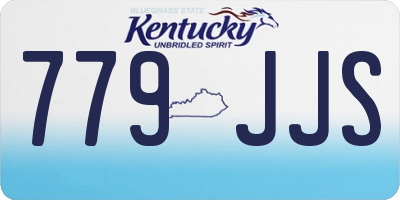KY license plate 779JJS