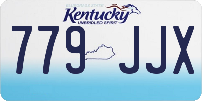 KY license plate 779JJX