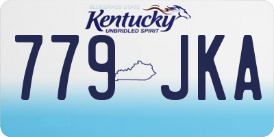 KY license plate 779JKA