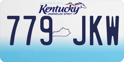 KY license plate 779JKW