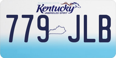 KY license plate 779JLB