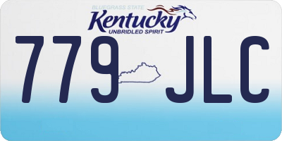KY license plate 779JLC
