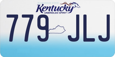 KY license plate 779JLJ