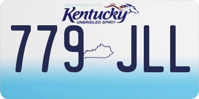 KY license plate 779JLL