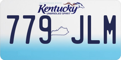 KY license plate 779JLM