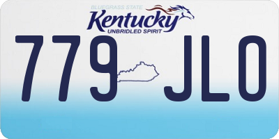KY license plate 779JLO
