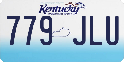 KY license plate 779JLU