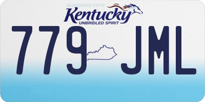 KY license plate 779JML