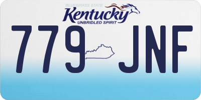 KY license plate 779JNF