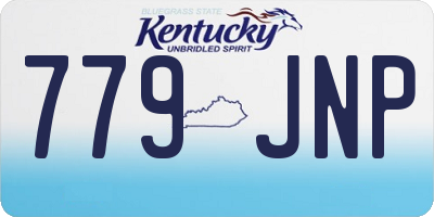 KY license plate 779JNP
