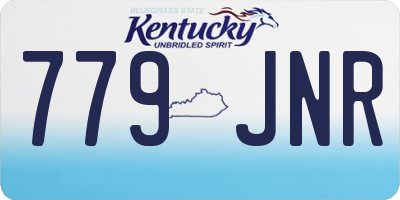 KY license plate 779JNR