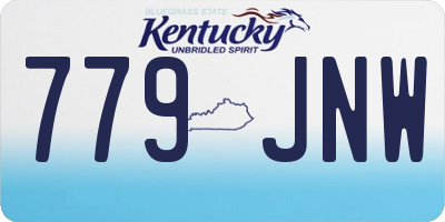 KY license plate 779JNW