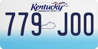 KY license plate 779JOO