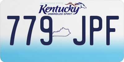 KY license plate 779JPF