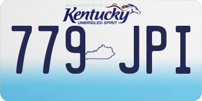 KY license plate 779JPI