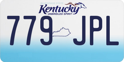KY license plate 779JPL