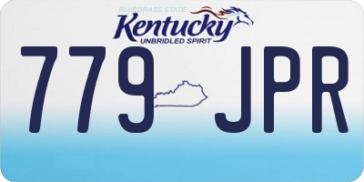 KY license plate 779JPR
