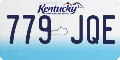 KY license plate 779JQE
