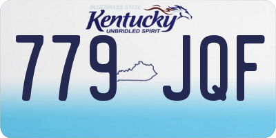 KY license plate 779JQF