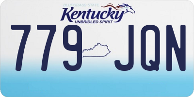 KY license plate 779JQN