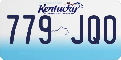 KY license plate 779JQO