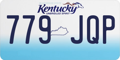 KY license plate 779JQP