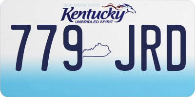 KY license plate 779JRD