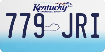 KY license plate 779JRI