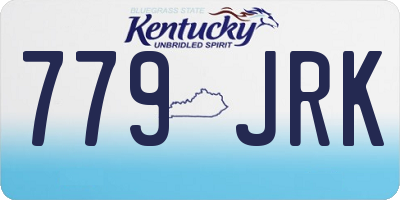 KY license plate 779JRK