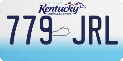 KY license plate 779JRL