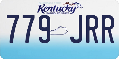 KY license plate 779JRR