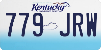 KY license plate 779JRW