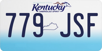 KY license plate 779JSF