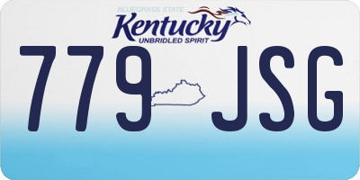 KY license plate 779JSG